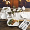 Gibson Home Zen Buffetware 39 Piece Dinnerware Set , White