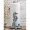 BLACK FOREST DECOR Patina Seahorse Paper Towel Holder – Cast