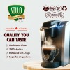 Sollo Infused Chaga Coffee Pods, Medium Roast, For Keurig Brewers,