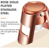 HYZ Champagne Stoppers 3-Pack, Stainless Steel Sparkling Wine Bottle Stopper