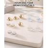 DAWZMR 12 Pairs Earring Backs for Droopy Ears, Secure Earring