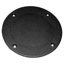T. H. Marine T-H Marine SDP-1-DP Screw Down Deck Plates, 5-5/8" - Black