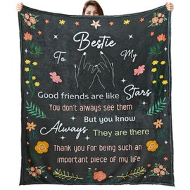 Best Friend Birthday Gifts for Women, Bestie Gifts Throw Blanket, 50"x60"