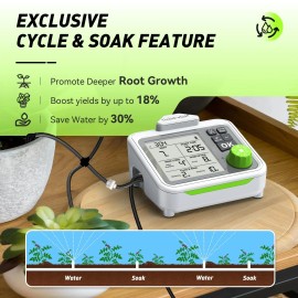 RAINPOINT Large Display Automatic Plant Waterer Indoor for Pot Plants