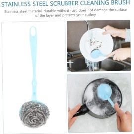 Beauty Bioscience H&W 10Pcs Steel Wool Scrubber,Stain