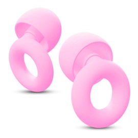 Reusable Silicone Earplugs - Prooffs (Pink, One Size) - Noise Cancelling, Waterproof, High-Fidelity Hearing Protection for Sleeping, Swimming, Travel, and Concerts - Comfortable, Soft, and Durable