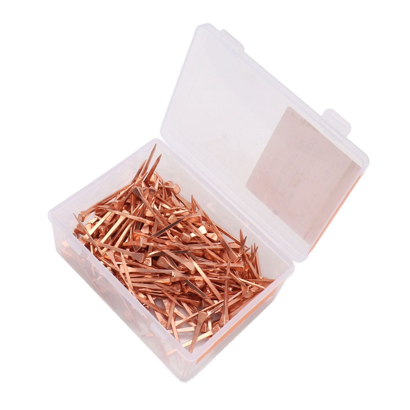 250Pcs Horseshoe Nails Copper Plated Rustproof Equestrian Riding Equipment Pet