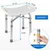 Shower Bench for Bathroom Bathtub with Adjustable Height Legs， Resistant