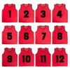 TOPTIE Numbered/Blank Scrimmage Team Practice Mesh Jerseys Vests Pinnies (12-Pack)