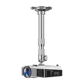YedZen Projector Mount Ceiling, Universal Wall Mount Projector Ceiling Mount Extendible 25-40 cm and 360° Swivel, Aluminium Alloy Projector Mount for Mini Projector