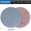 PMIQSA 50 Pcs 125mm Sanding Discs, Hook and Loop Mesh