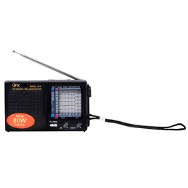 QFX R-9BLK AM/FM/MW/SW1-7 Radio - Black