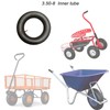 2 Pcs 3.50-8 Wheelbarrow Inner Tubes with TR-87 Bent Valve