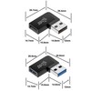 Leehitech USB 3.2 Adapter 90 Degree USB A Male to