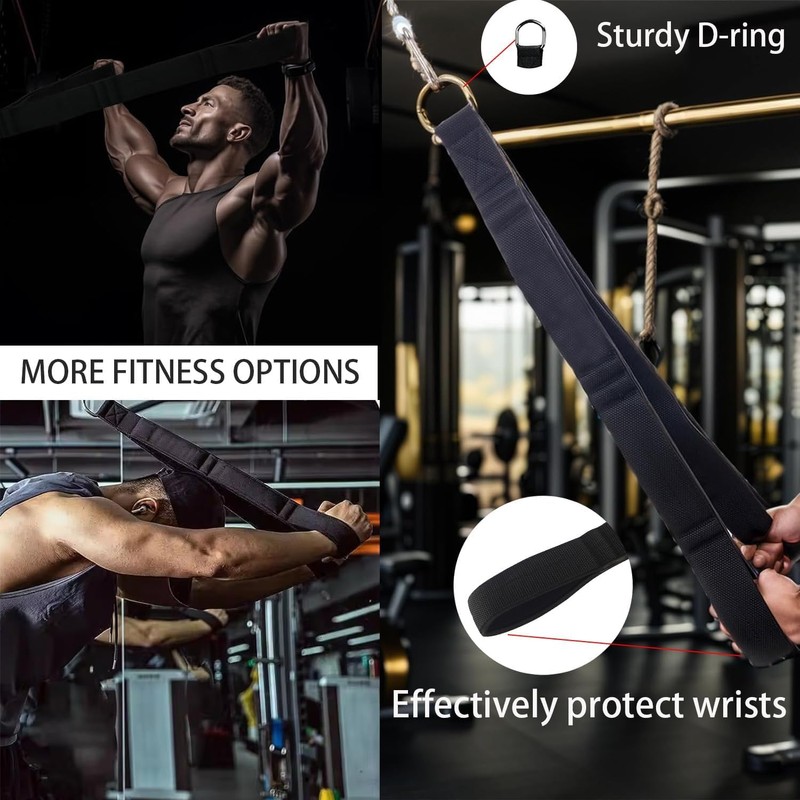 Corda per push-down e crunch per trazioni tricipiti per i