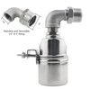 BEVDICNC 1/2 in 3/4 in Float Valve,304 Stainless Steel Fully