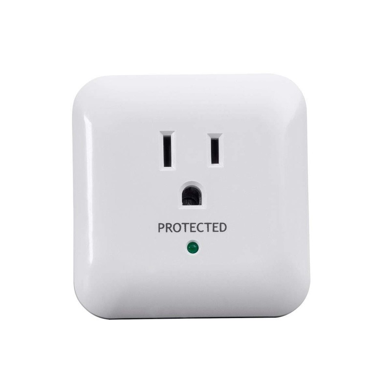 Monoprice Power & Surge - White | 1 Outlet Surge