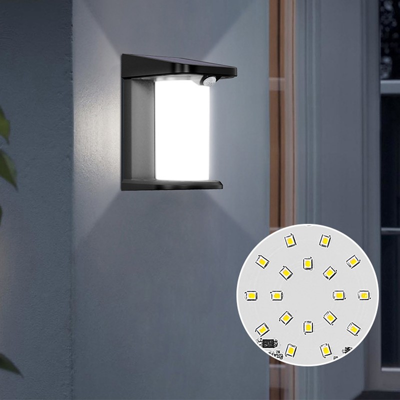Solar Outdoor Wall Light Waterproof Motion Sensor Simple Appearance Solar