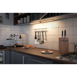 Paulmann 99971 Furniture luminaire Clever Connect line Connector Barre 12V Cabinet luminaire Chrome matt Cabinet Light Plastic Kitchen lamp