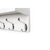 ZGZD White Wall Mounted Coat Rack with Shelf Entryway Hanging