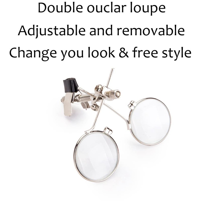 Steampunk Goggles Victorian Style Rave Glasses?with Double Ocular Loupe Vintage