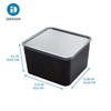 iDesign Storage Bin with Lid & Wall Mount Bracket, The