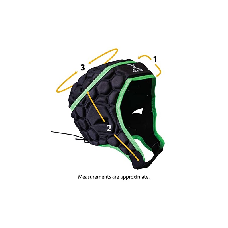 Gilbert JUNIOR FALCON 200 HEADGUARD - BLACK/SILVER - NEW FOR