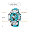 findtime Colourful Watches Men's 5ATM Waterproof Digital Watch with Double
