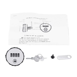 Code-Lock Digital Code Combination Zinc Alloy Cam Cabinet Comfortable Code Lock 4-Digit Password Safe Lock with Key (20 mm)