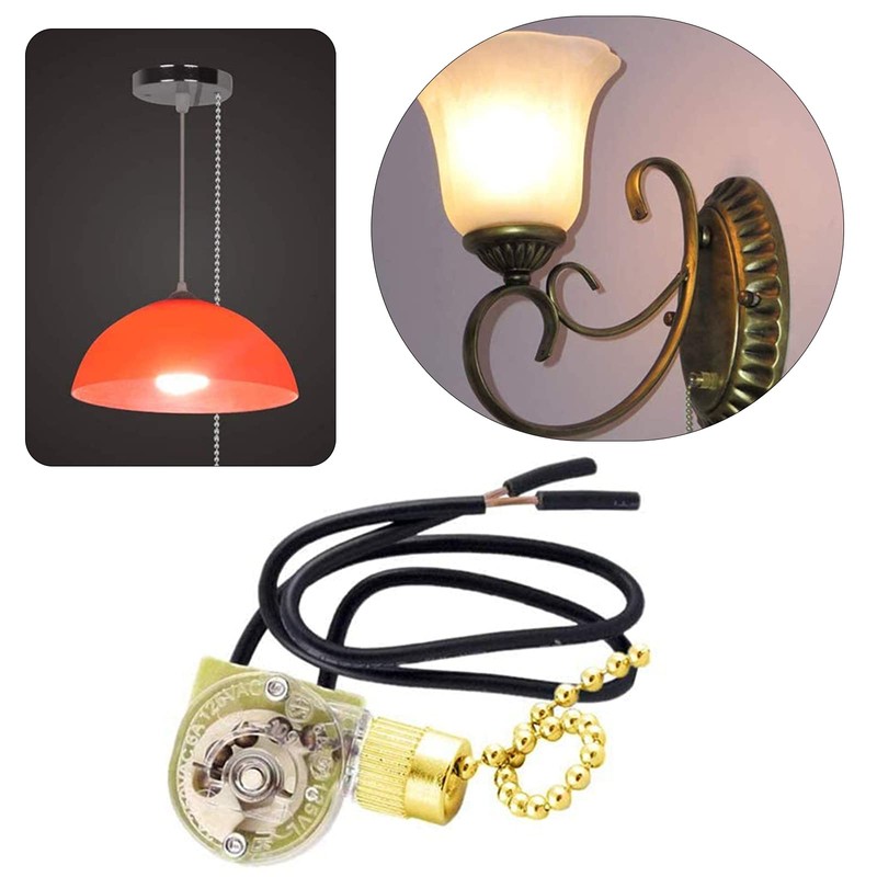 Aginkgo Ceiling Fan Pull Chain Switch Zing Ear ZE-109 3A/250VAC