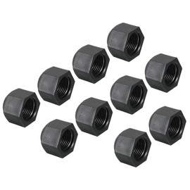 PATIKIL Pack of 10 5/8-18UNF Inch Compression Cap Plastic Spark Plug Stop Valve Cap for Air Conditioning Pipe Connector Black