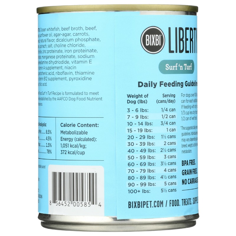 BIXBI Surf 'n Turf Wet Dog Food, 12.5 OZ