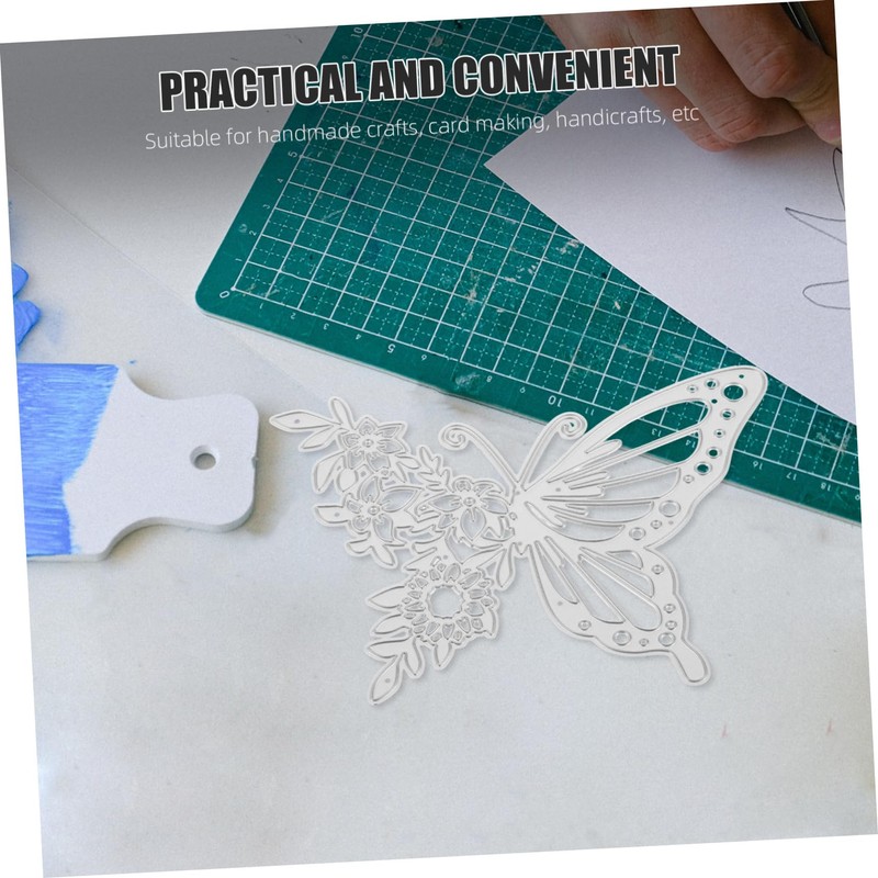 Hohopeti Butterfly Metal Cutting Dies Sturdy Carbon Steel Stencils for
