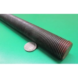 Unbranded 4140 Steel Threaded Rod, Grade B7, RH, 1"-12 x 1 Foot Length
