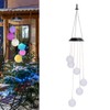 Solar Crystal Ball Wind Chimes Light 100LM IP45 Waterproof Decorative