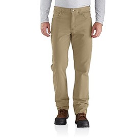 Carhartt Men's Relaxed Straight Rigby Pant, Dark Khaki, W38 x L30