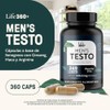 LIFE 360+ Mens Testo | 360 Cápsulas | Maca Negra,