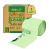 ANECO 100% Compostable Food Waste Bags 3 Gallon, 100 Count,