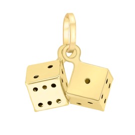 Carissima Gold Women's 9ct Yellow Gold Double Dice Pendant