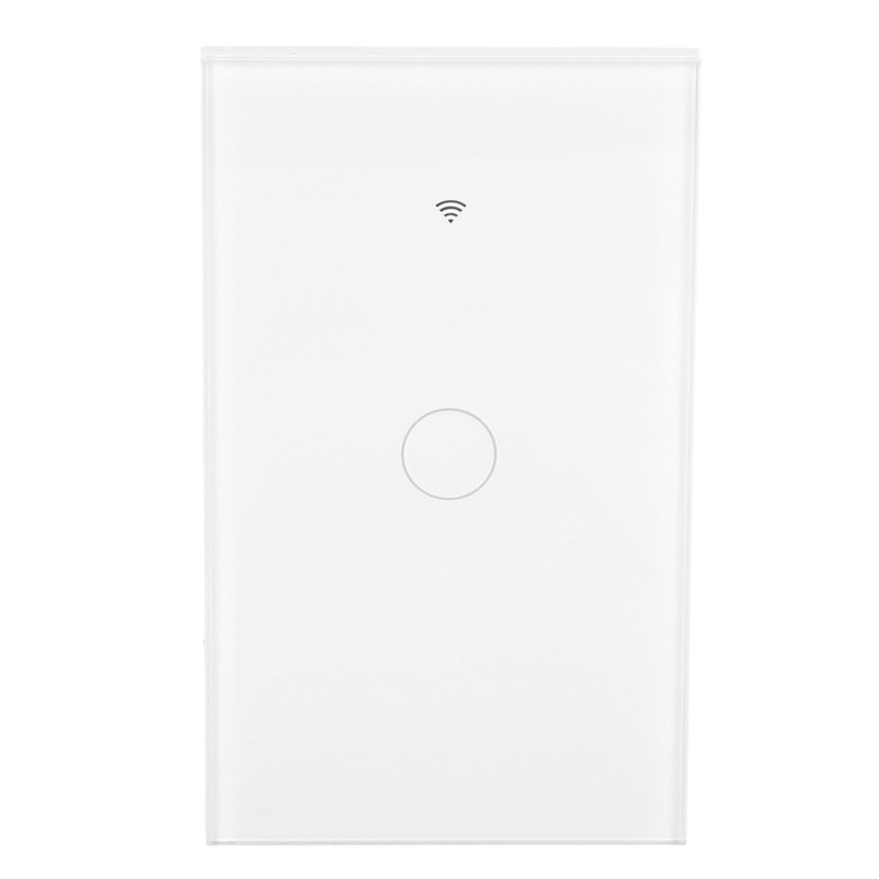 Intelligent WIFI Touch Switch Single Fire 1 Channel White AC