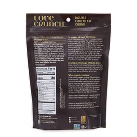 Love Crunch Organic Granola, Double Chocolate Chunk, 11.5 Oz , Non GMO, by Nature's Path