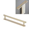 Single Rod Towel Bar 304 Stainless Steel Wall Mount Adhesive