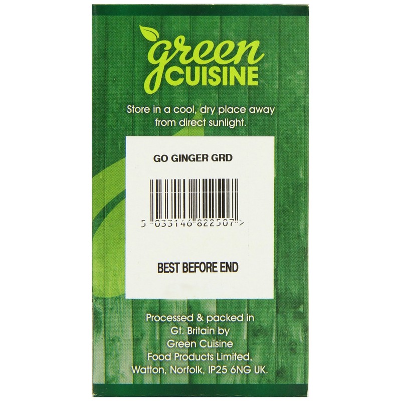 Green Cuisine Organic Ginger Ground 30 g (Pack of 6)