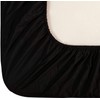 Family Bedding Single Fitted Sheet Black | Deep Pocket Single