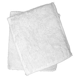 White Shrubbie Towel Washcloth