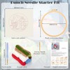 JSRQT Punch Needle Embroidery Starter Kits Mushroom Beginner Rug Hooking