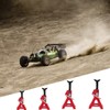 RC Jack Stand Model, 4 Pieces Metal Simulated Trolley Jack