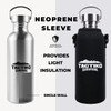 Tactiko Survival 34 oz/1000 ml Stainless Steel Wide Mouth Water