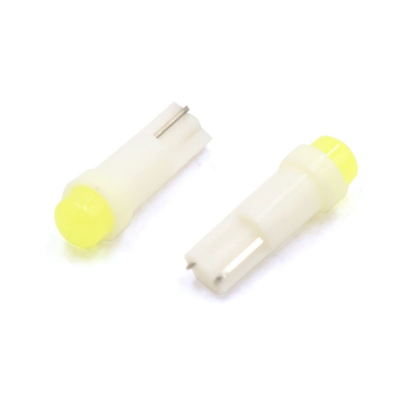 sourcing map 20Pcs 12V T5 White LED Car Light Interior