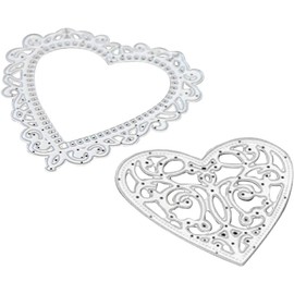 Love Heart Cutting Dies for Card Making, Cutting Dies Cut Stencils for DIY Scrapbooking Photo Album Decorative Embossing Paper Dies for Card Making Templated